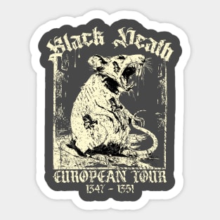 Vintage BLACK DEATH European Tour Sticker